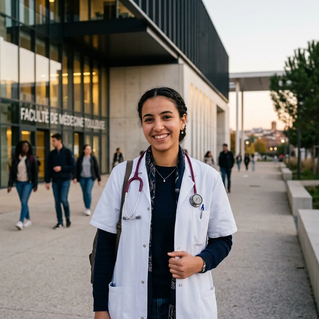 Étudiante tunisienne en médecine à Cluj